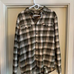 Orvis size L flannel shirt.  Worn once.